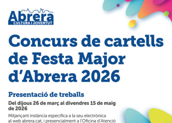 Participa en el concurs dels cartells de la Festa Major i la Festa Major Jove 2026 d'Abrera!