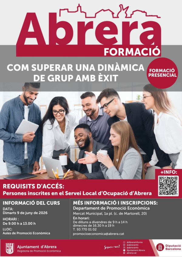 Cartell curs Com superar una dinàmica de grup - Juny 2026