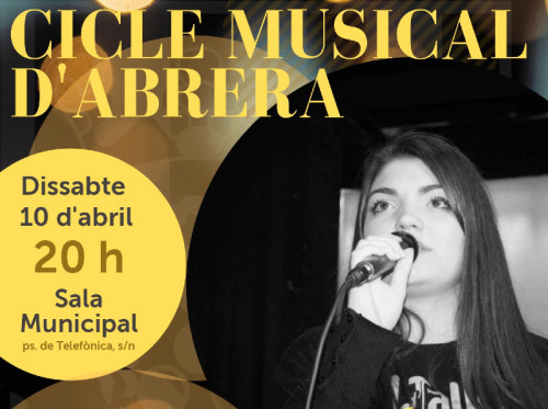 Primer concert del Cicle Musical d'Abrera, amb l'actuació de la Carla Morillo