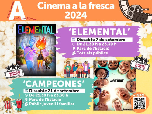 Cinema a la Fresca - setembre 2024