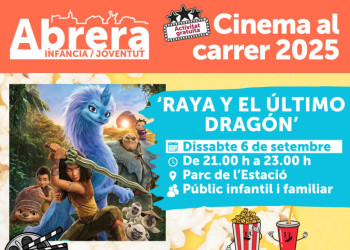 Atenció famílies! El proper mes de setembre gaudirem d'un nou cicle del 'Cinema al carrer'!
