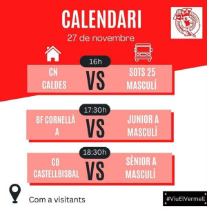 Club Bàsquet Abrera - Calendari partits diumenge 27 novembre 2022 - AFORA.jpeg