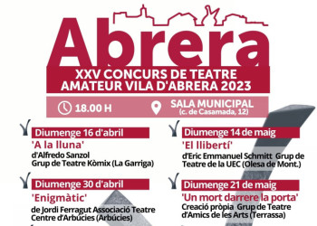 Cartell XXV Concurs de Teatre Amateur Vila d'Abrera