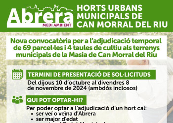 CONVOCATÒRIA HORTS CAN MORRAL 2024