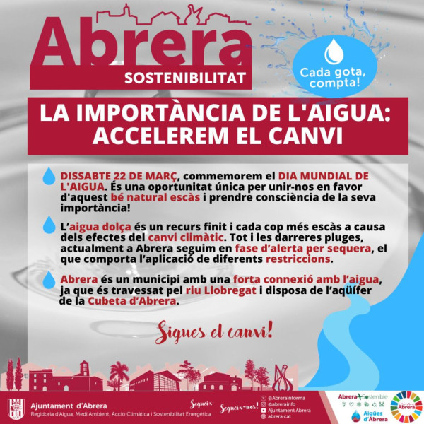 Dia Mundial de l'Aigua 2025