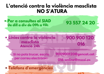 Estàs confinada, però no estàs sola!