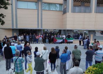 Abrera acull una concentració per la pau i l’alliberament de la Global Sumud Flotilla
