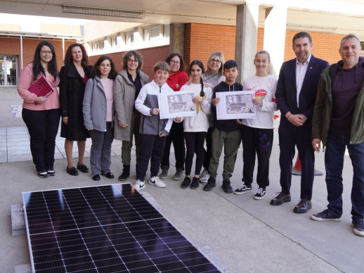 Abrera + Sostenible! Comencem la instal·lació d'energia renovable a equipaments municipals amb plaques fotovoltaiques a l'Escola Ernest Lluch