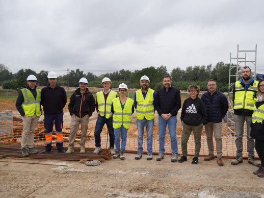 Visitem les obres de la connexió del barri de Can Vilalba a la xarxa de sanejament del sistema d'Abrera, un projecte llargament reivindicat per l’Ajuntament