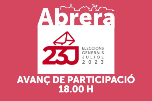 ELECCIONS GENERALS 2023 - PARTICIPACIÓ 18H
