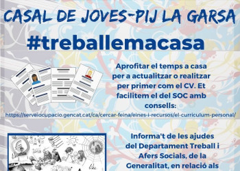 Joves, el mes d’abril està carregat de propostes online per fer-vos el confinament més amè!