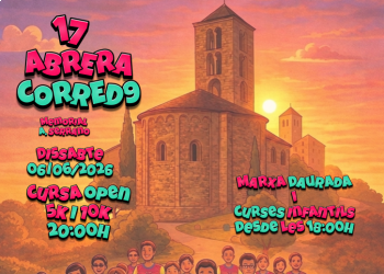 Cartell 17a Cursa Abrera Corre D9 del Club d'Atletisme d'Abrera