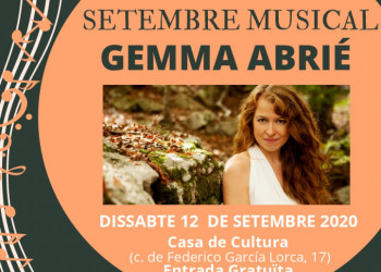 Torna el cicle Setembre Musical d'Abrera amb dos concerts en clau femenina. No te'ls pots perdre!