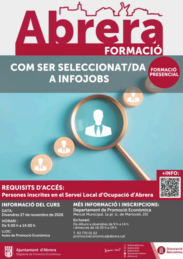 Formació Com ser seleccionat-ada a Infojobs - Novembre 2026