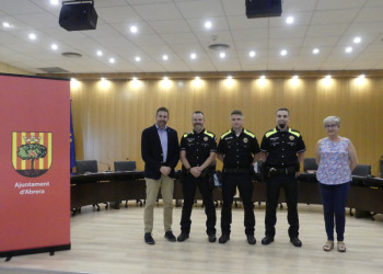 Acte de reconeixement. Policia Local. Ajuntament d'Abrera