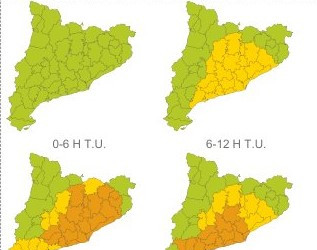 Consells de prevenció davant la previsió de pluges intenses i temps violent que podrien afectar Abrera durant aquesta tarda i nit de dimecres 14 d'agost de 2024