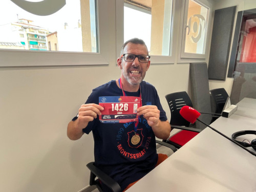 L'abrerenc Javier González participa en la Marxa Culer, una caminada inclusiva de 46,7 Km entre Sant Joan Despí i Montserrat