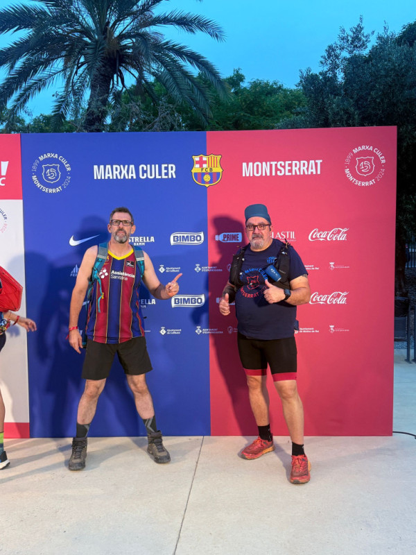 L'abrerenc Javier González participa en la Marxa Culer, una caminada inclusiva de 46,7 Km entre Sant Joan Despí i Montserrat