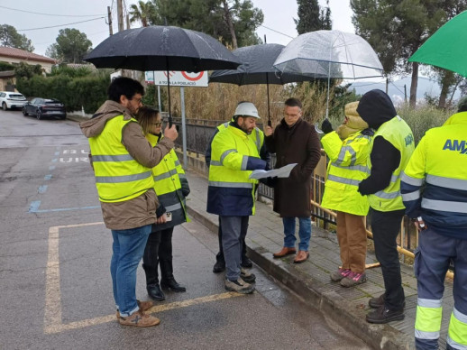 Visitem les obres de la rotonda de la B-1201 en la seva fase final