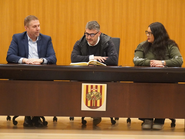 Rebem la visita de l’alcalde de Sant Vicenç de Castellet, Dani Mauriz, i el regidor d'Esports, Toni Calveras per conèixer el nostre model gestió esportiva en espais sostenibles