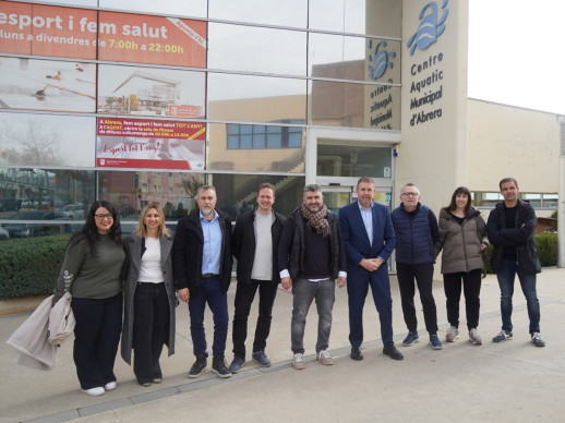 Rebem la visita de l’alcalde de Sant Vicenç de Castellet, Dani Mauriz, i el regidor d'Esports, Toni Calveras per conèixer el nostre model gestió esportiva en espais sostenibles