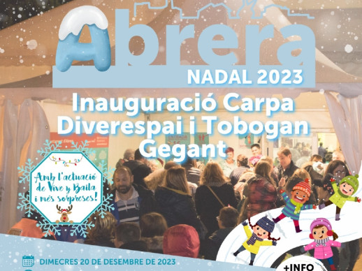 La il·lusió del Nadal es viu a Abrera! Aviat gaudirem del tió solidari i la inauguració del Parc de Nadal i el tobogan gegant per passar-ho bé en família