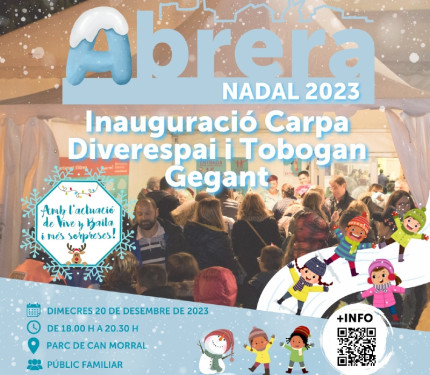 La il·lusió del Nadal es viu a Abrera! Aviat gaudirem del tió solidari i la inauguració del Parc de Nadal i el tobogan gegant per passar-ho bé en família