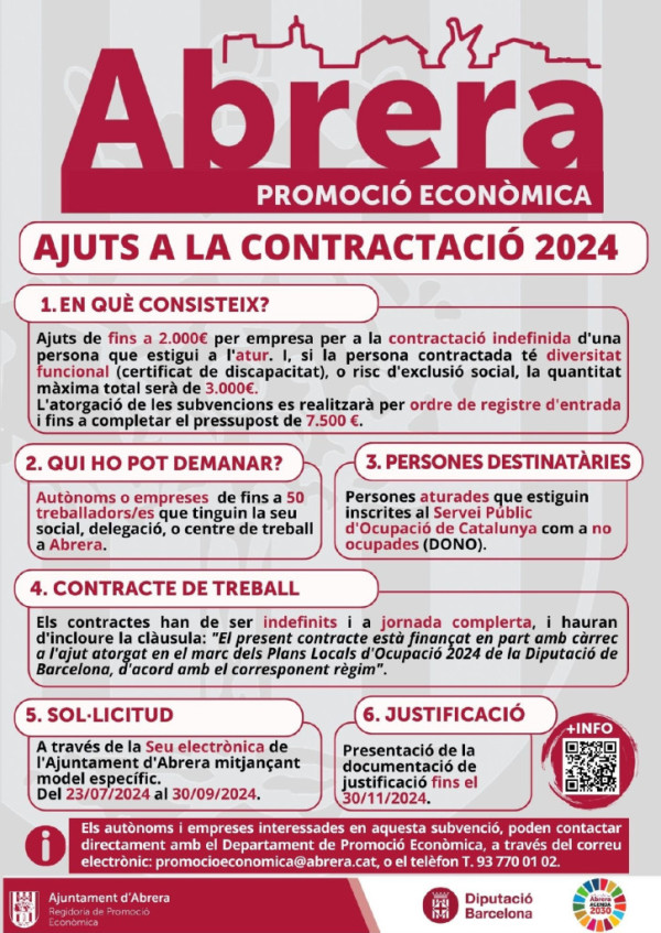 Ajuts a la contractació 2024