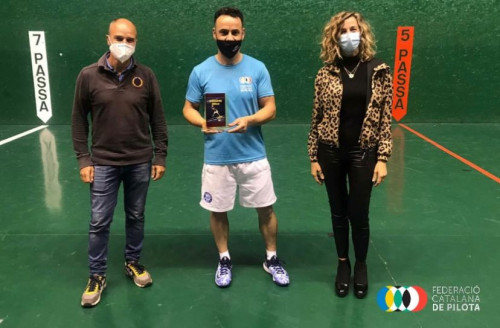 Juan José Costa Club Frontenis Abrera Campió 2019 per parelles 01