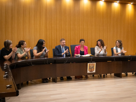 Rebem la visita de la consellera d’Economia i Finances de la Generalitat de Catalunya, Alícia Romero, al nostre municipi