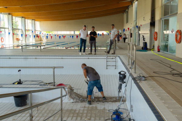 ACTUALITZACIÓ. DIMECRES 5 D'AGOST: Continuem treballant intensament per reobrir el Centre Aquàtic Municipal (CAM) el més aviat possible amb totes les garanties de seguretat i salut