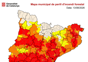Mapa del Pla Alfa per risc d'incendi - 13.08.26