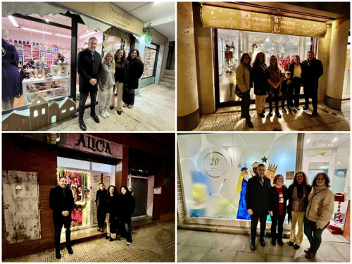 Ortega & Crochet, Perruqueria Donant Forma, Alicia Estética i Perruqueria Gaudí són els establiments guanyadors del 15è Concurs d’Aparadors Nadalencs d'Abrera. Enhorabona!