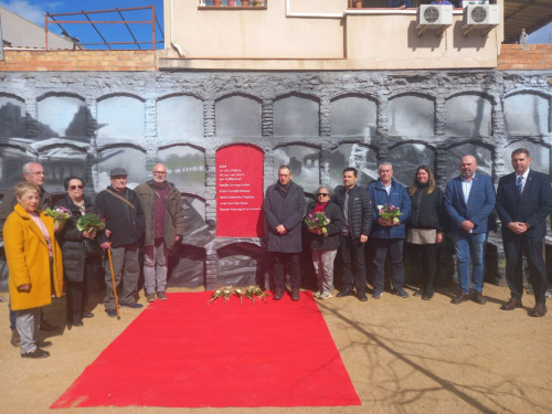 Homenatgem els abrerencs i olesans represaliats per la dictadura franquista al nou Parc de la Memòria d'Olesa de Montserrat