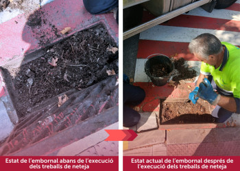 Continuem duent a terme treballs de neteja als embornals en diferents punts del nostre municipi per prevenir incidències a la via pública