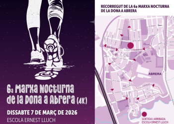 Juntes farem nostra la nit! Obrim les inscripcions per particpar a la 6a Marxa nocturna de la Dona que se celebrarà el dissabte 7 de març de 2026. Participeu-hi!