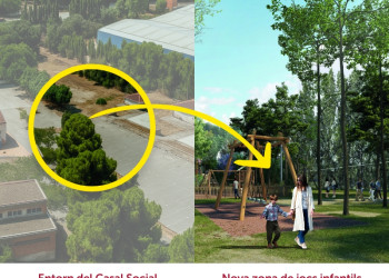 Iniciem els treballs del nou projecte d'urbanització de l'entorn del Casal Social de Can Vilalba