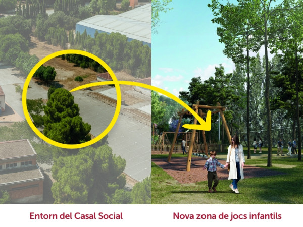 Iniciem els treballs del nou projecte d'urbanització de l'entorn del Casal Social de Can Vilalba