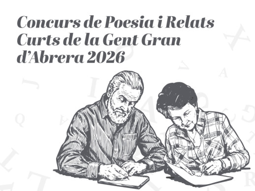 Convoquem l'edició de 2026 del Concurs de Poesia i Relats Curts per a la Gent Gran d’Abrera