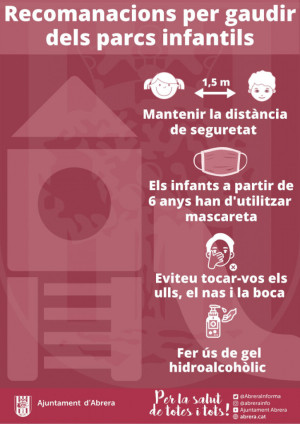 Recomanacions per gaudir amb seguretat dels parcs infantils