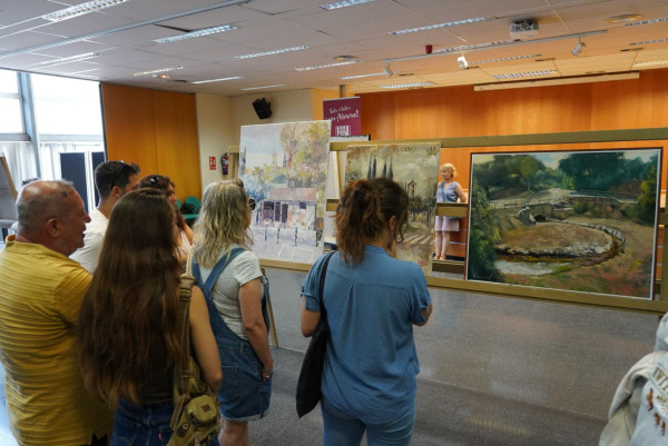 Pintem Abrera! Gran èxit de participació en la 47a edició del Concurs de Pintura Ràpida Vila d’Abrera, amb una trentena de participants!