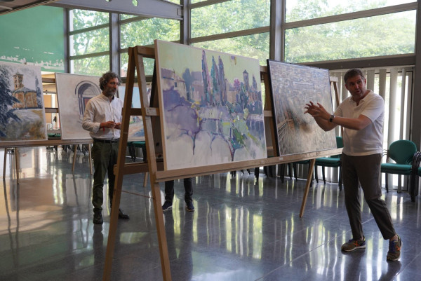 Pintem Abrera! Gran èxit de participació en la 47a edició del Concurs de Pintura Ràpida Vila d’Abrera, amb una trentena de participants!