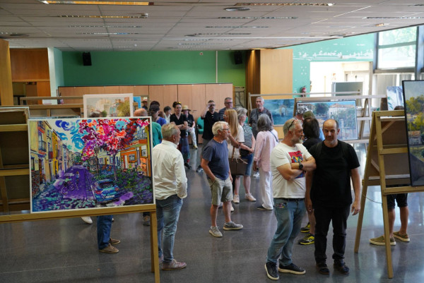 Pintem Abrera! 24 artistes han participat en la 48è Concurs de Pintura Ràpida Vila d’Abrera aquest diumenge 14 de juny