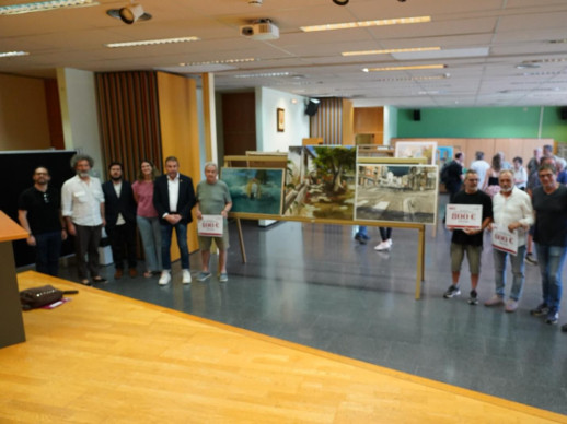 Pintem Abrera! 24 artistes han participat en la 48è Concurs de Pintura Ràpida Vila d’Abrera aquest diumenge 14 de juny