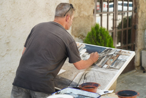Pintem Abrera! 24 artistes han participat en la 48è Concurs de Pintura Ràpida Vila d’Abrera aquest diumenge 14 de juny