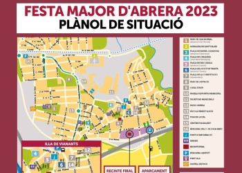 Festa Major d'Abrera 2023. Plànol de situació