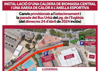 Abrera + Sostenible! Iniciem les obres per a la instal·lació d’una caldera de biomassa central i una xarxa de calor per als equipaments esportius d’Abrera