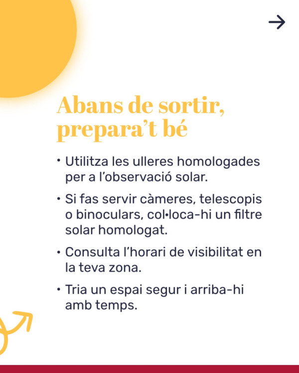 Prepara’t per gaudir amb seguretat de l’eclipsi solar del proper dimecres 12 d’agost!