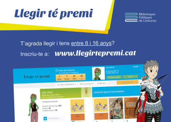 La Biblioteca Josep Roca i Bros ens presenta la nova edició del concurs ‘Llegir té Premi’!