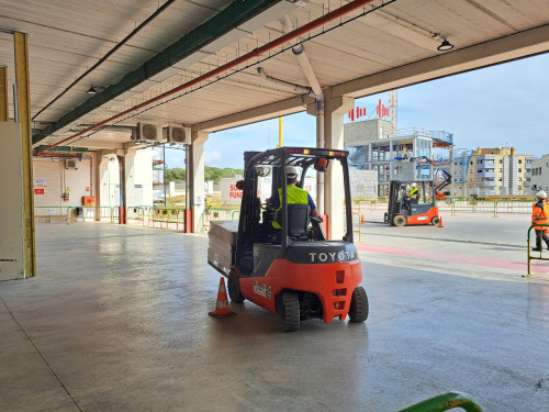 Pràctiques del Curs de conducció de carretons
